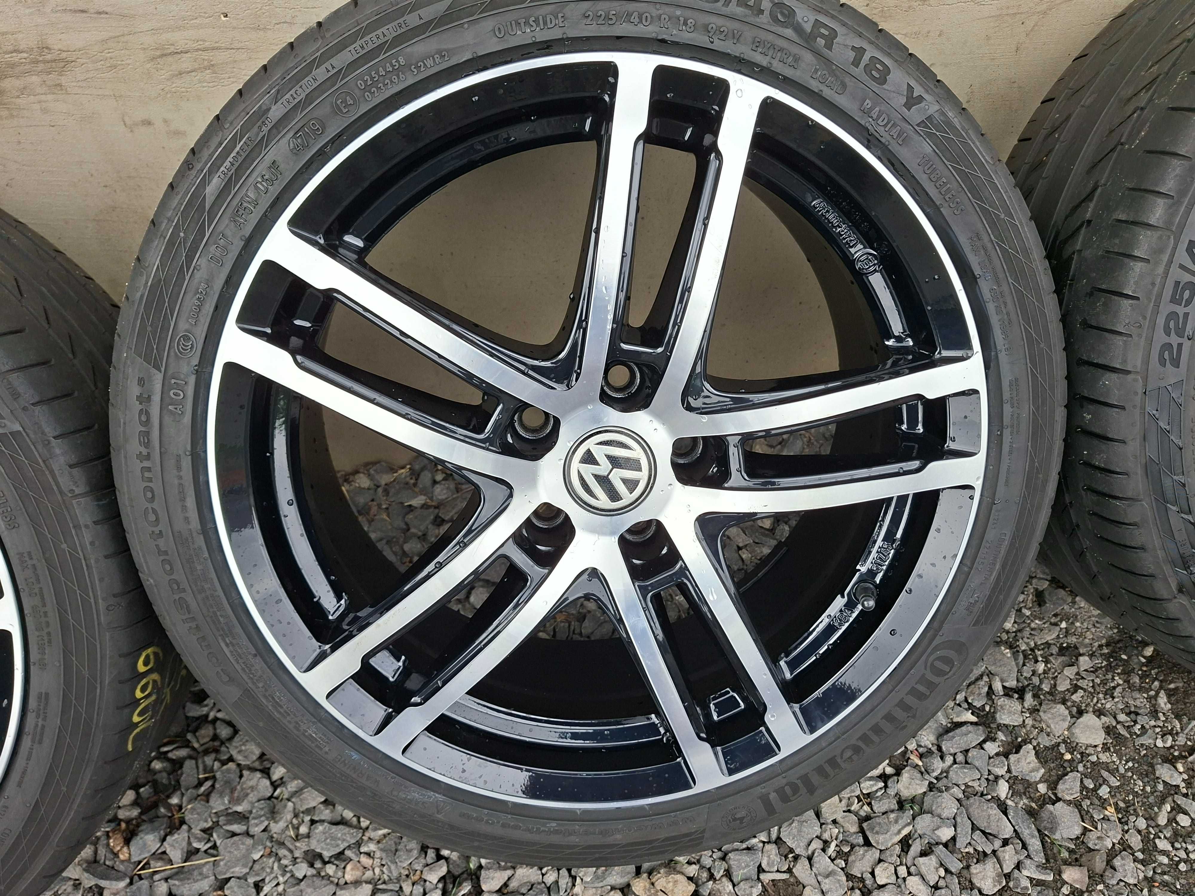 K40 KOŁA LETNIE,ALUFELGI 18 5x112 VW Passat,Golf,Touran,Caddy,AUDI A3