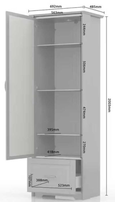 witryna biała śliczna