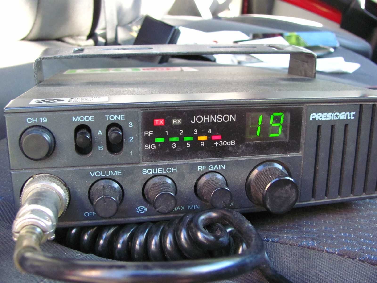 CB radio z mikrofonem President - tanio sprzedam