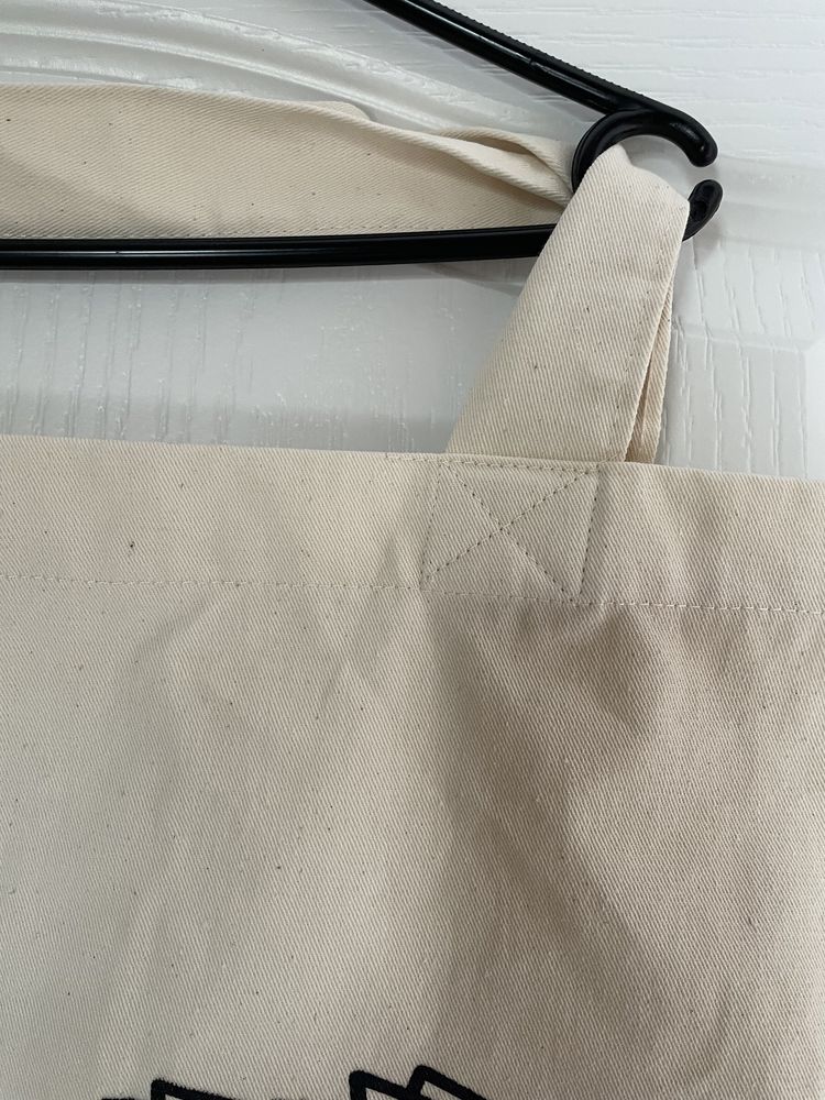 Duza torba eko shopper z plotna z nadrukiem