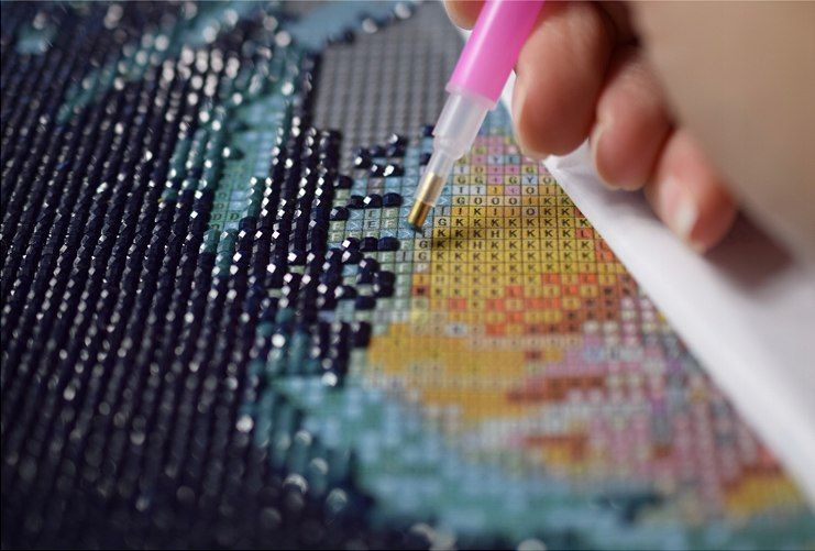 Diamentowa mozaika 7d mandale haft diamentowy