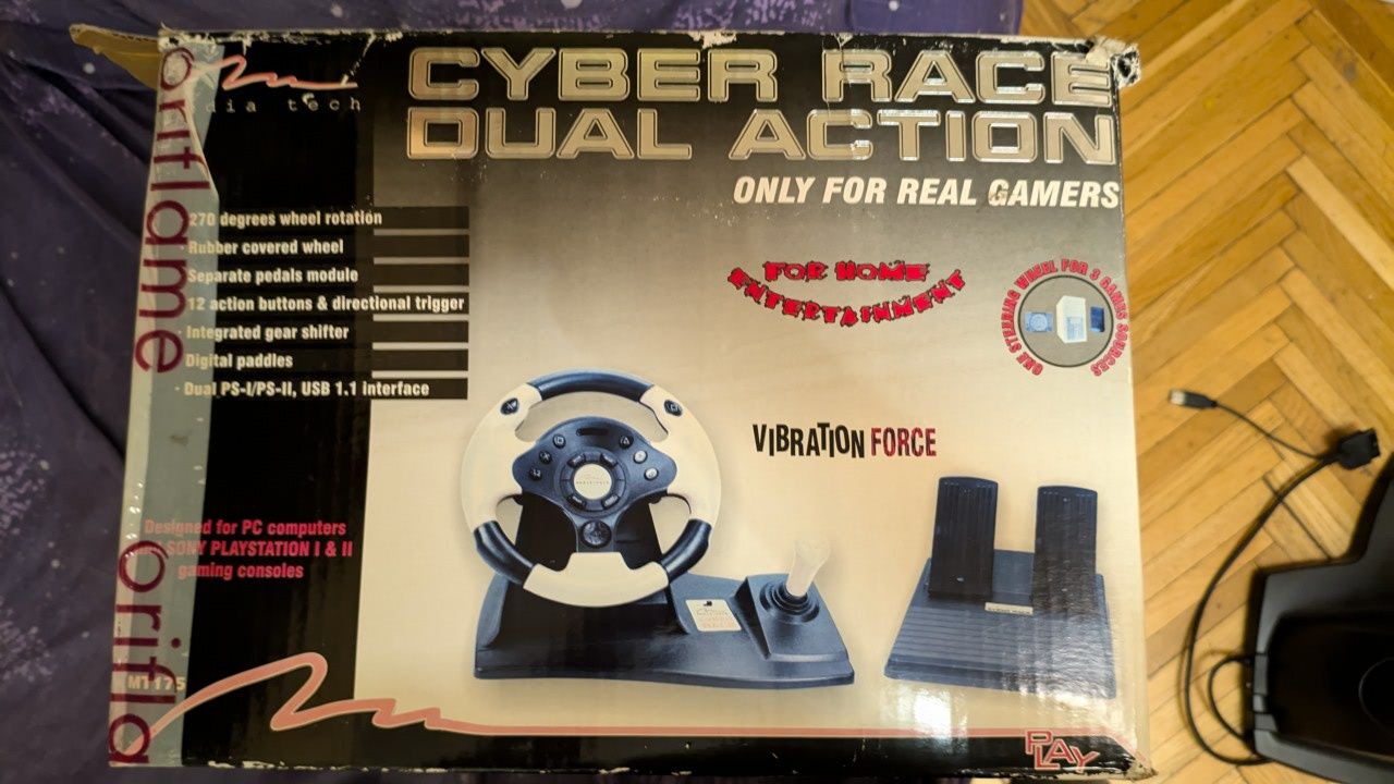 Кермо для пк cyber race dual action