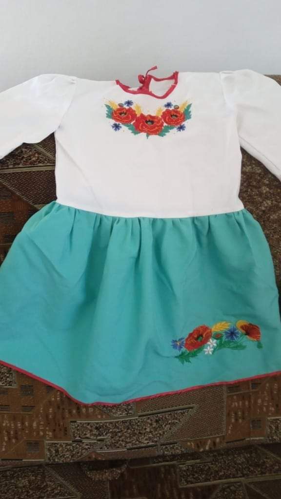 Сукня вишита, вишиванка для дівчинки 122-128см
