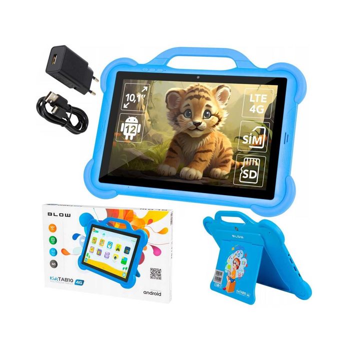 Tablet Edukacyjny dl Dzieci KIDSTAB 10 Konsola 4G 64GB Prezent ŚWIĘTA