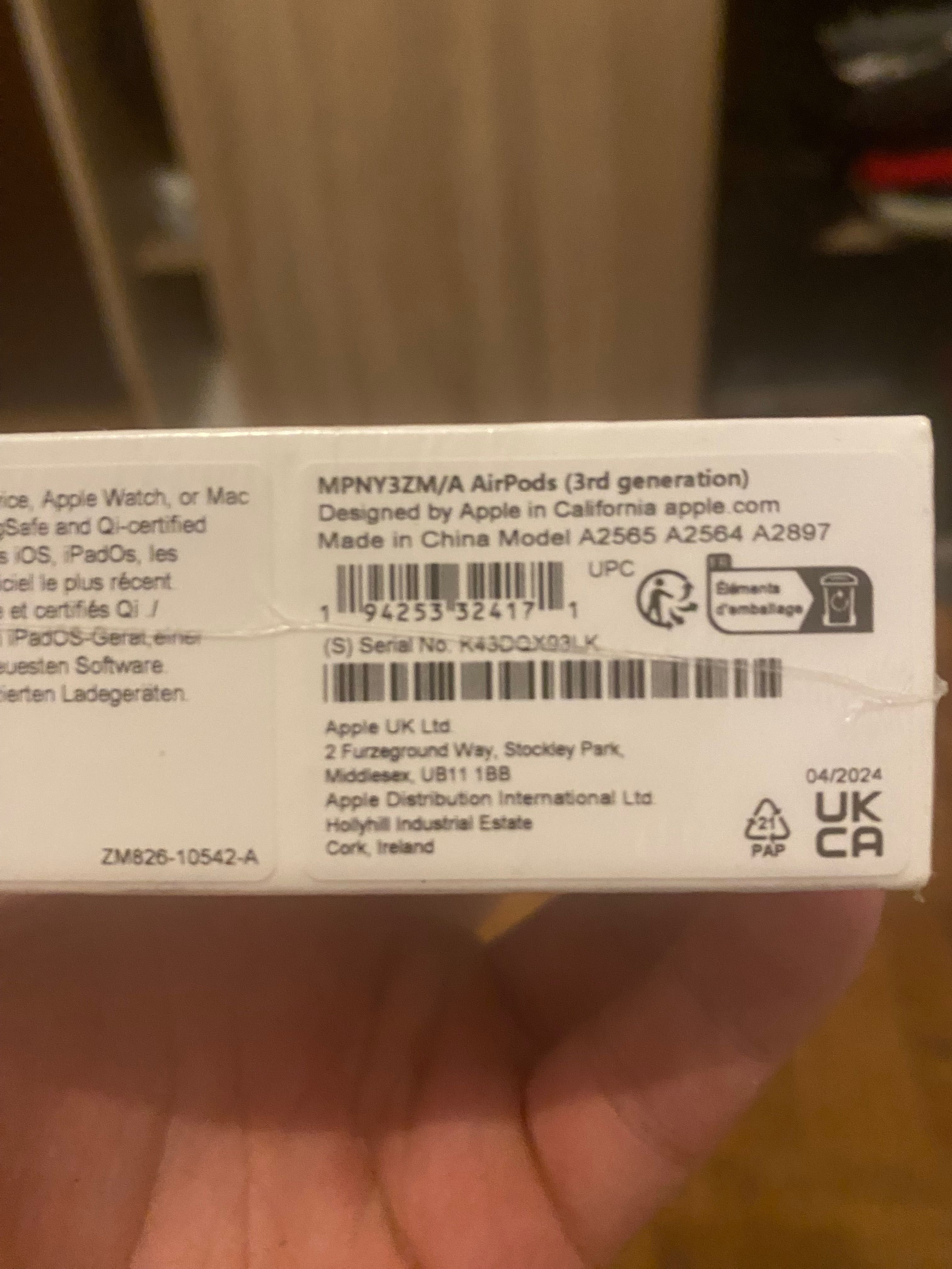 Air pods 3.ª geração