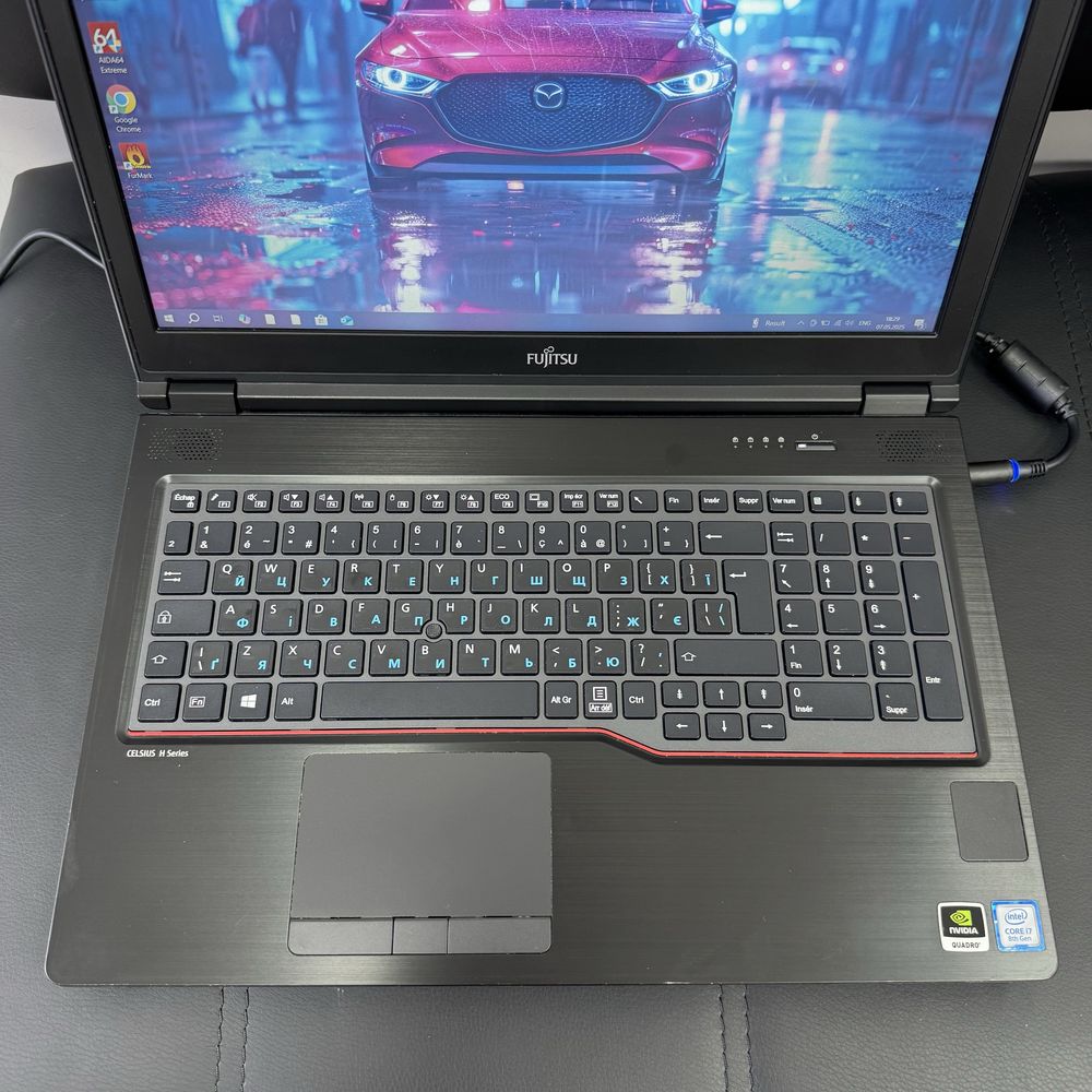 Ігровий ноутбук Fujitsu (15,6” FHD/NVIDIA P600 4Gb/16Gb/128GbSSD)