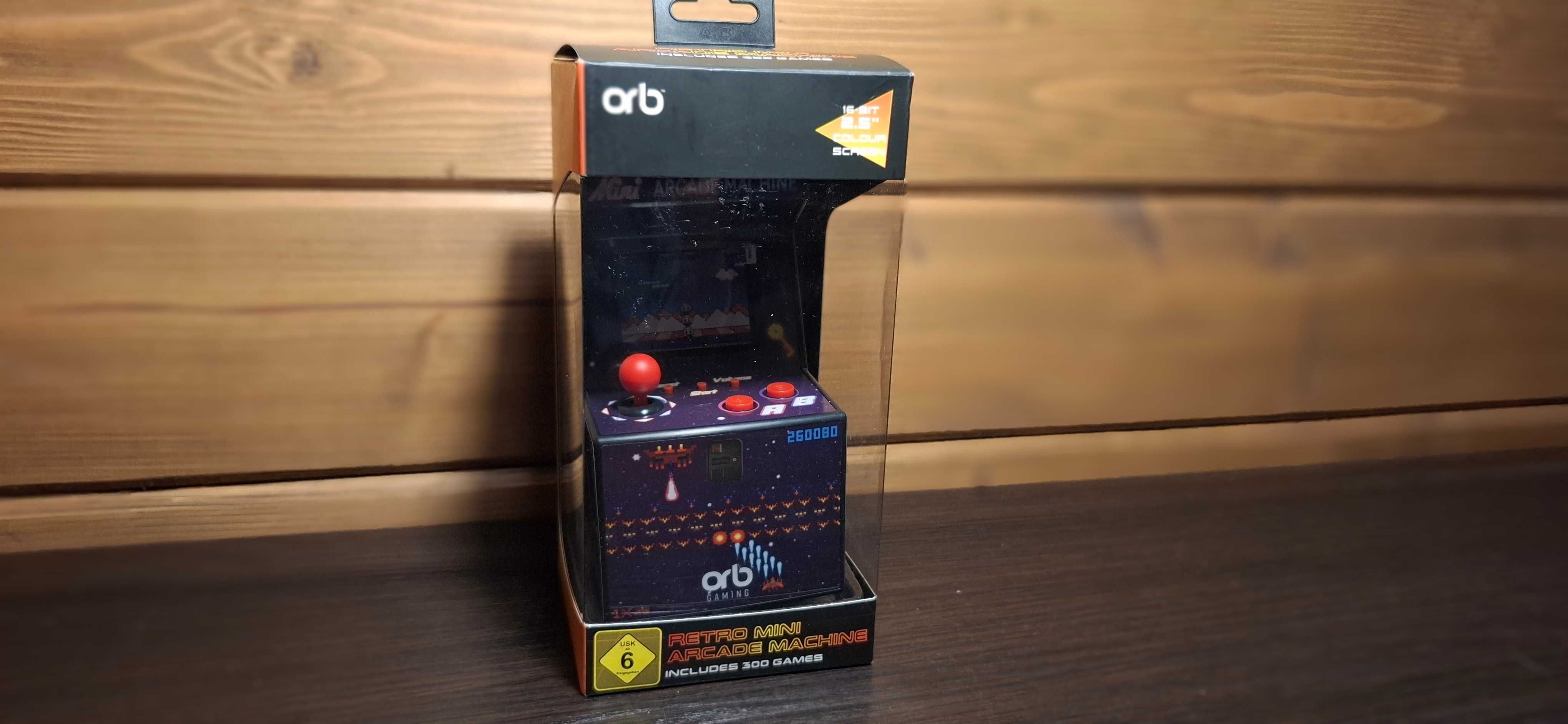 ORB Retro Mini Arcade Machine - 300 Gier - Mini Automat Arcade z Grami