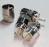 ВЧ-роз'єм UHF (PL-259) Silver male на кабель RG-8, RG-213