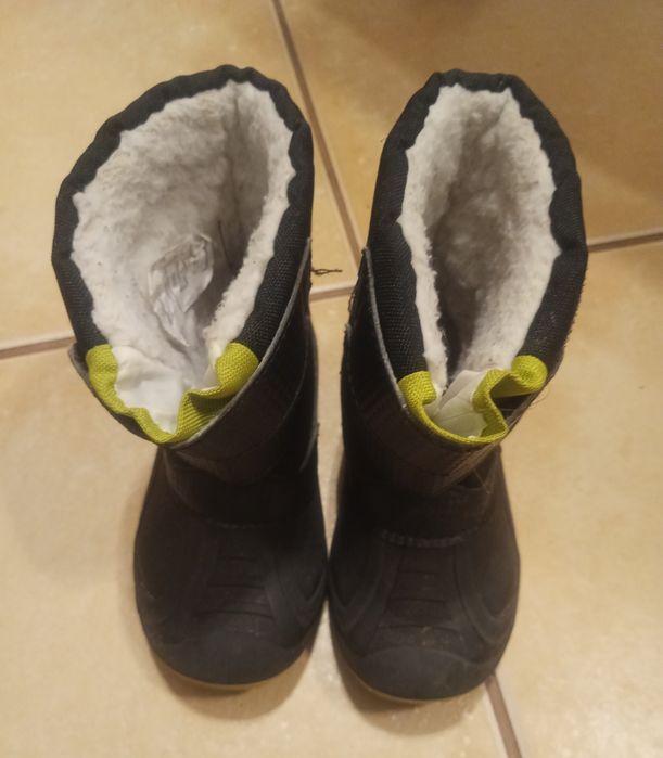 Czarno seledynowe śniegowce 24 free walk