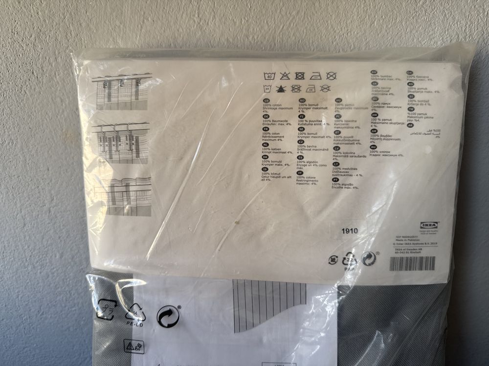 Zaslony ikea szare zaciemniajace NOWE + GRATIS