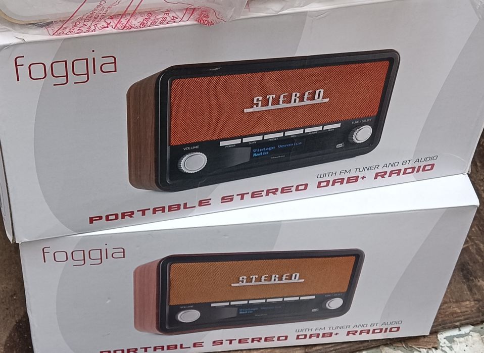Портативний ретро стерео радіоприймач Audizio Foggia з DAB+ FM 50W
