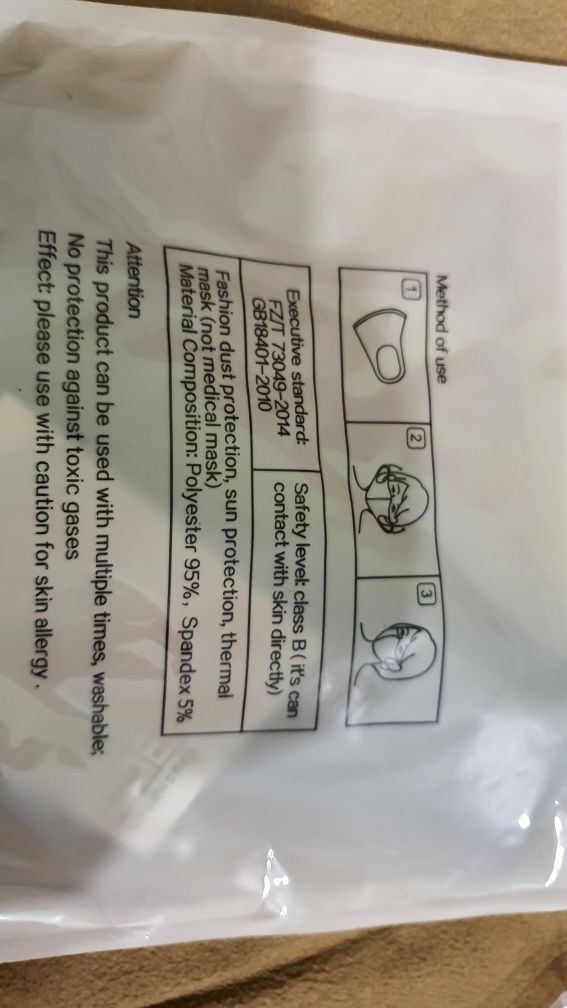 Maska antybakteryjna antysmogowa +10 filtów +4 zawory