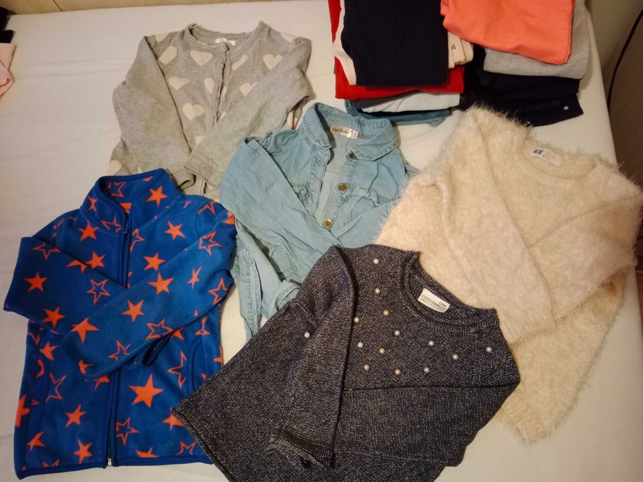 Zestaw paka ubrań  98-104 (55 sztuk)