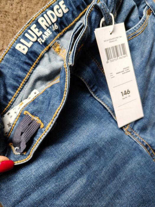 Spodnie jeansowe Flare r.146 Blue Ridge