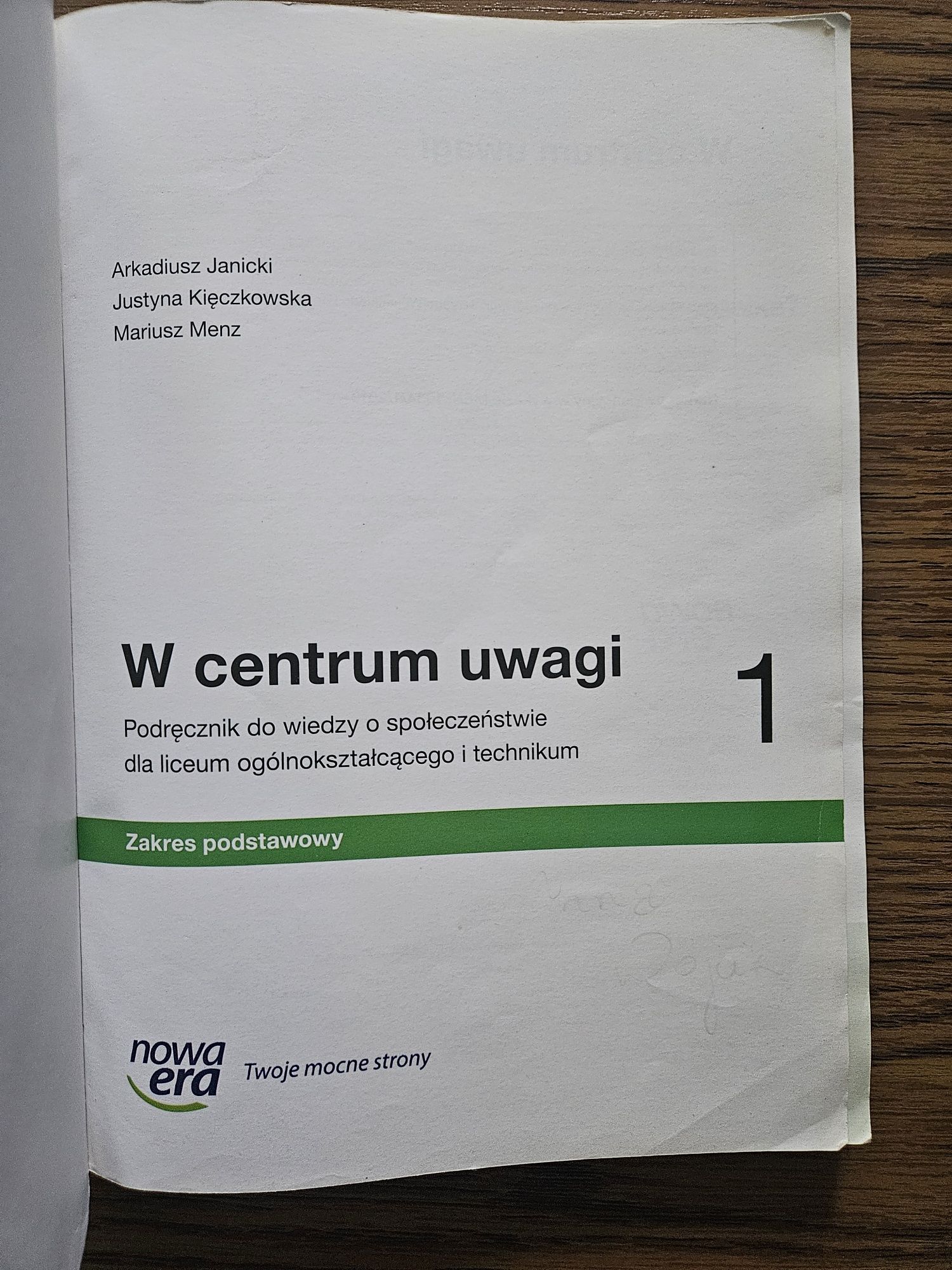 W centrum uwagi 1 | zakres podstawowy | WOS | Nowa Era