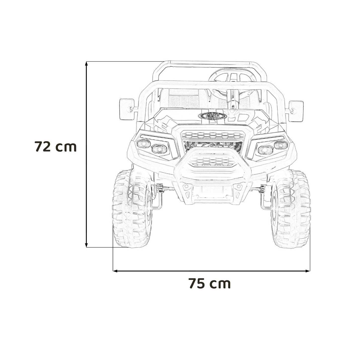 Samochód Jeep Pick-Up Champion na akumulator dla dzieci