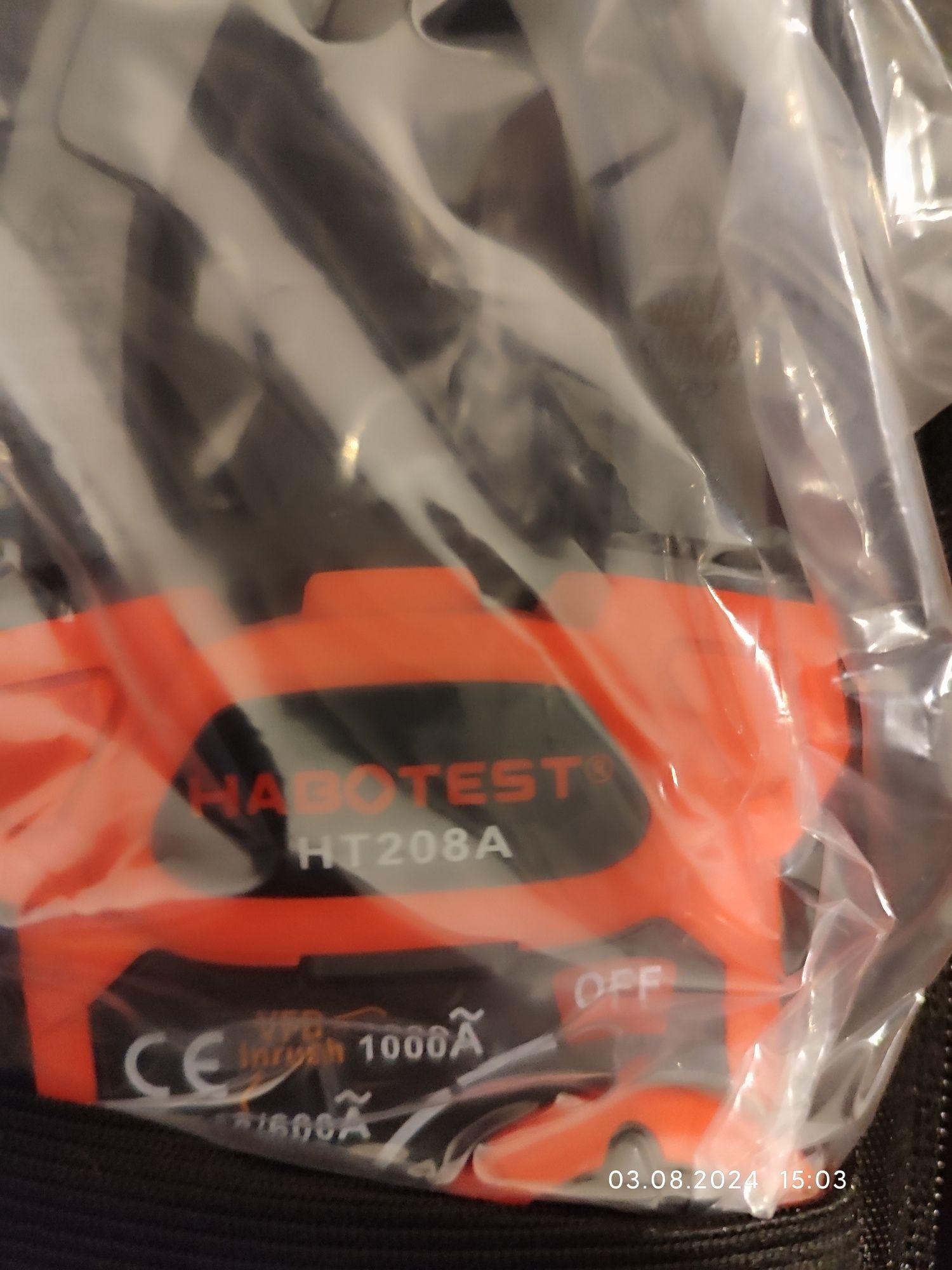HABOTEST HT208A, струмові кліщі,TrueRMS, AC 1000A