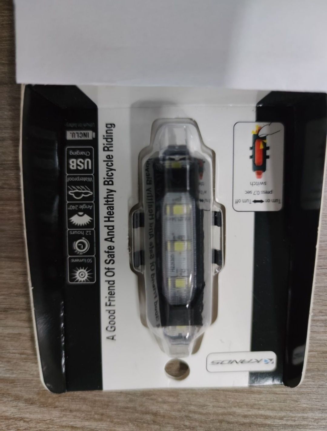 Lampka LED przód USB