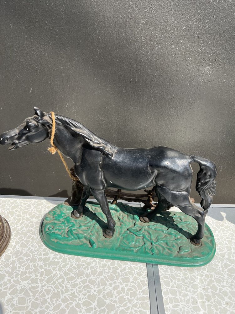 статуетка метал конь кінь часи годинник і інші