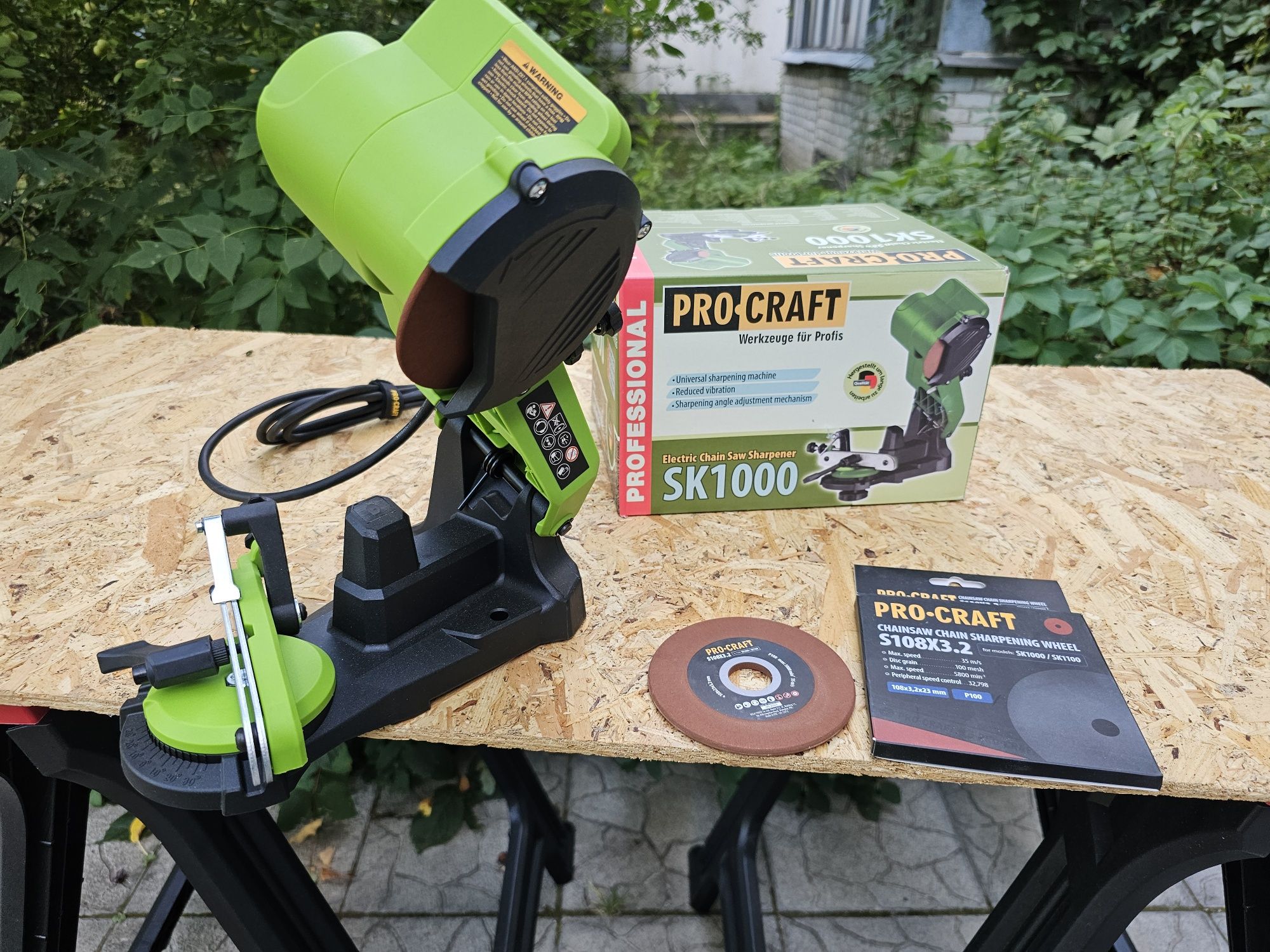 Станок для заточки Цепей +Запасной Диск ProCraft SK-1000 Гарантия 36м.