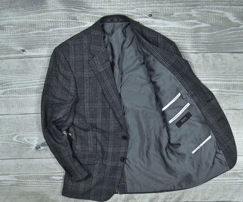 Digel Marynarka Męska W Kratkę1 Wool Polyester 25,5 / L