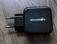 ładowarka sieciowa Dual USB BlitzWolf BW-S6 czarna 30W QC3.0 +2.4A
