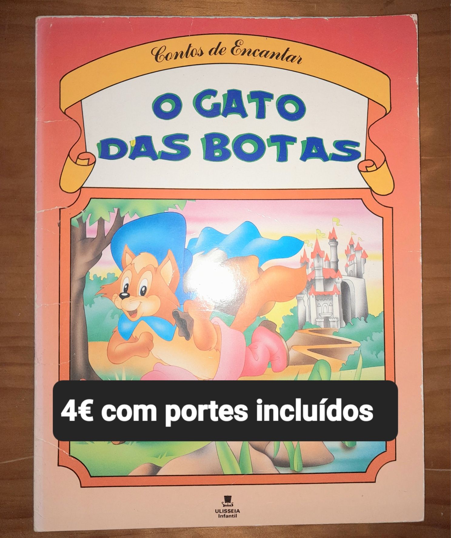 Livro infantil Gato das Botas