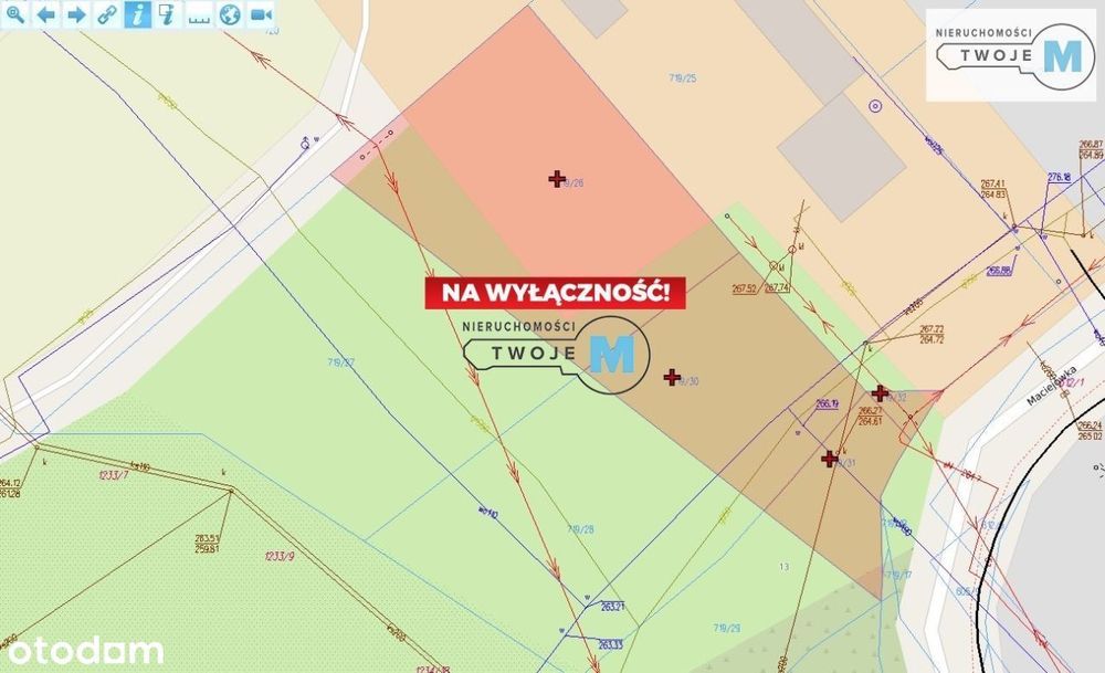 Działka budowlana z mediami -Maciejówka