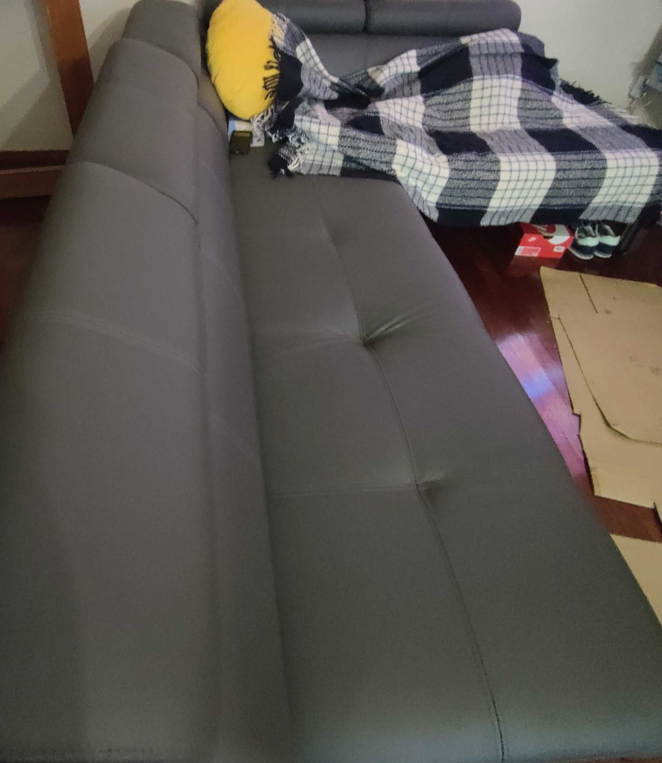 Sofá cama com duas chaise long