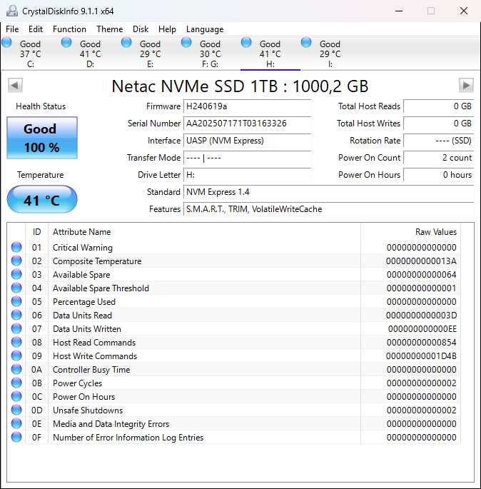 SSD M.2 NVMe PCIe 4.0x4 Netac NV7000-t 1 TB TLC