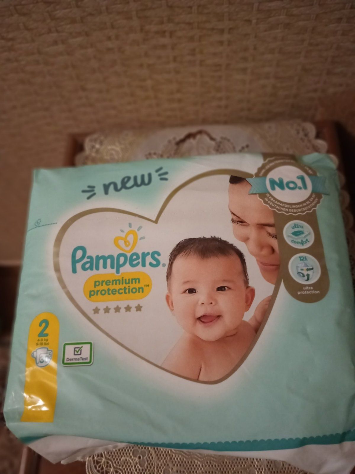 Pampers 1,2,3. 85 шт