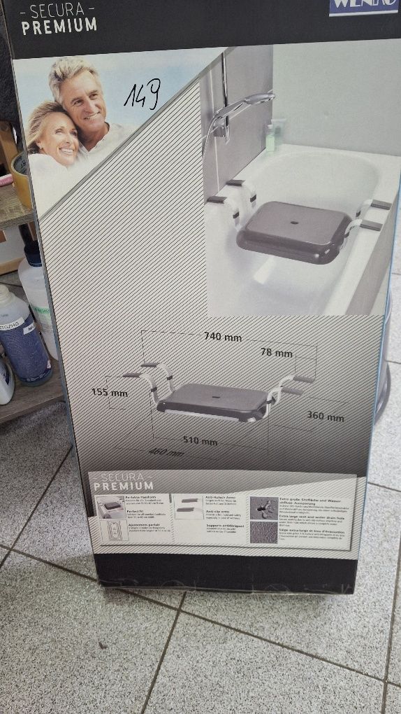 siedzonko do wanny WENKO SECURA PREMIUM