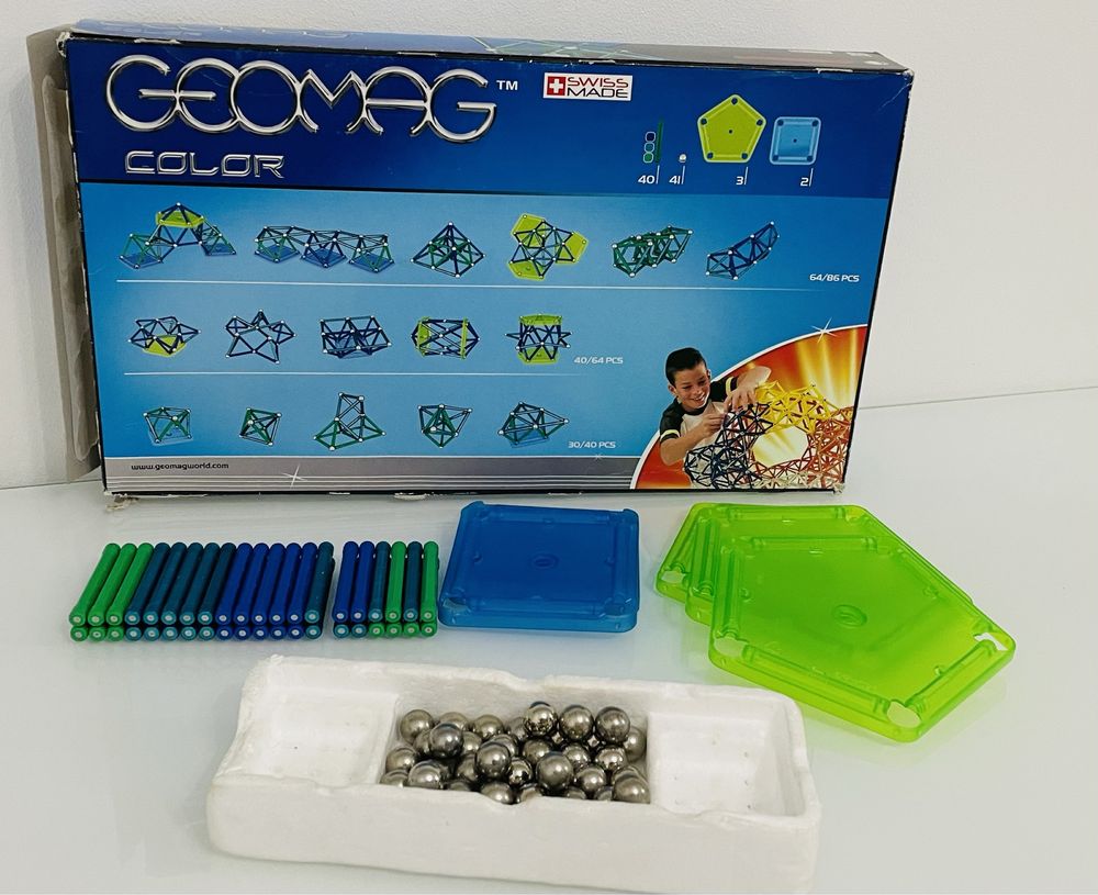 Klocki magnetyczne Geomag Color 86 elementów