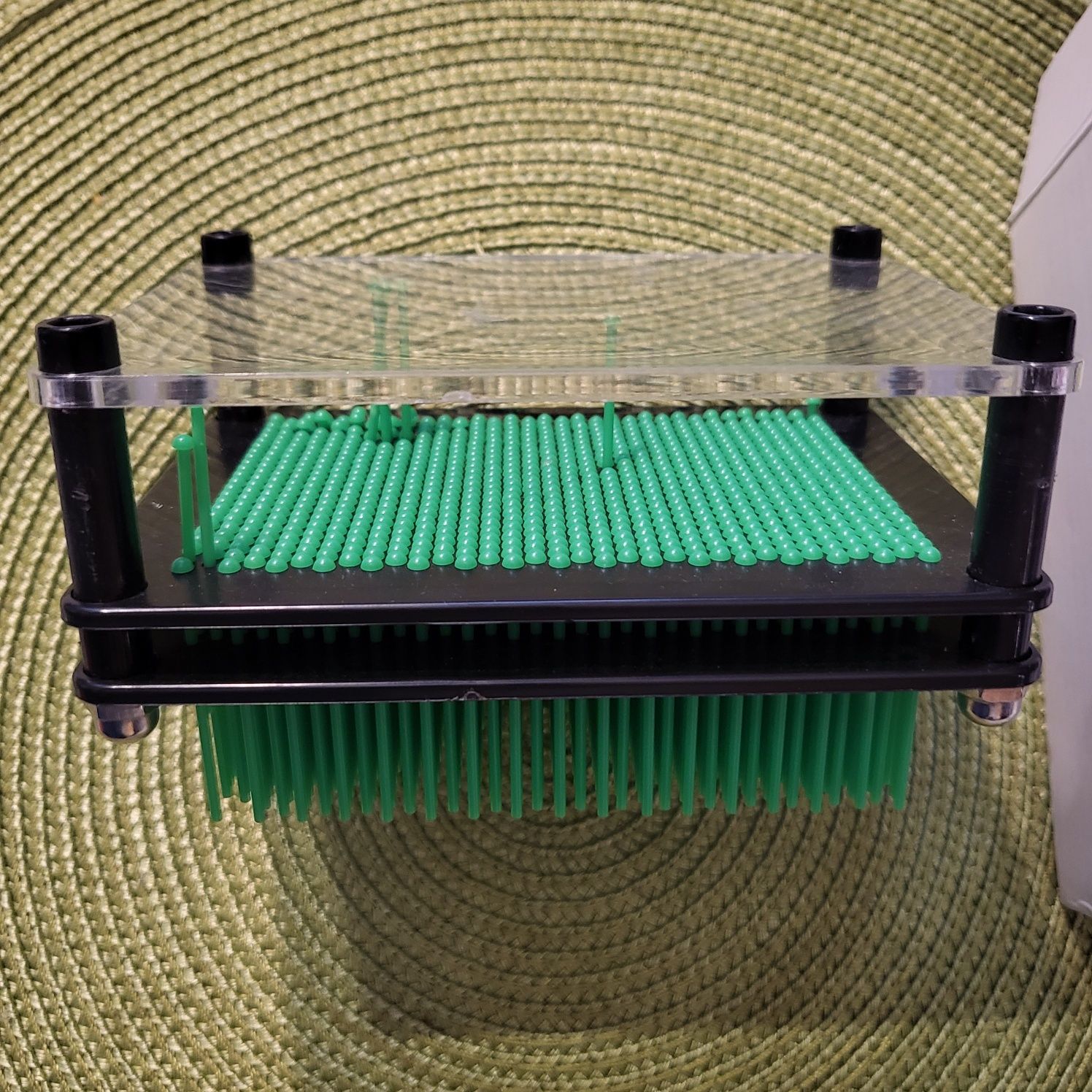 Tablica szpilkowa 3D. Pin art.