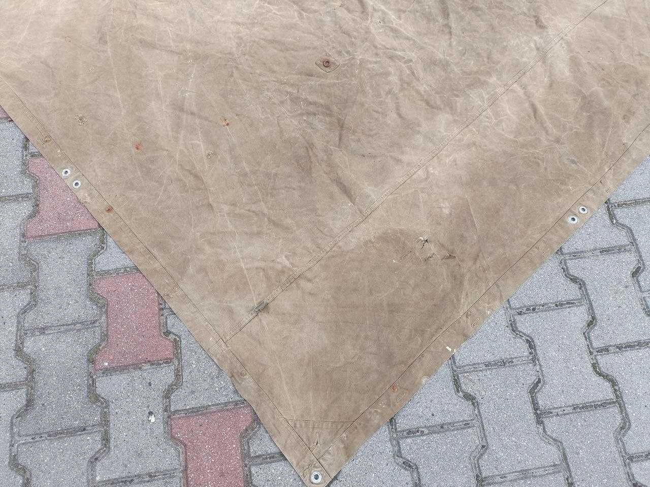 Pałatka Poncho khaki wczesne LWP 1950's lub ZSRR 160x166 cm