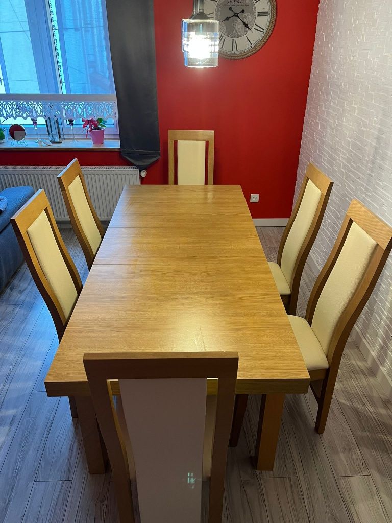 Stół rozkładany z krzesłami cena ostateczna