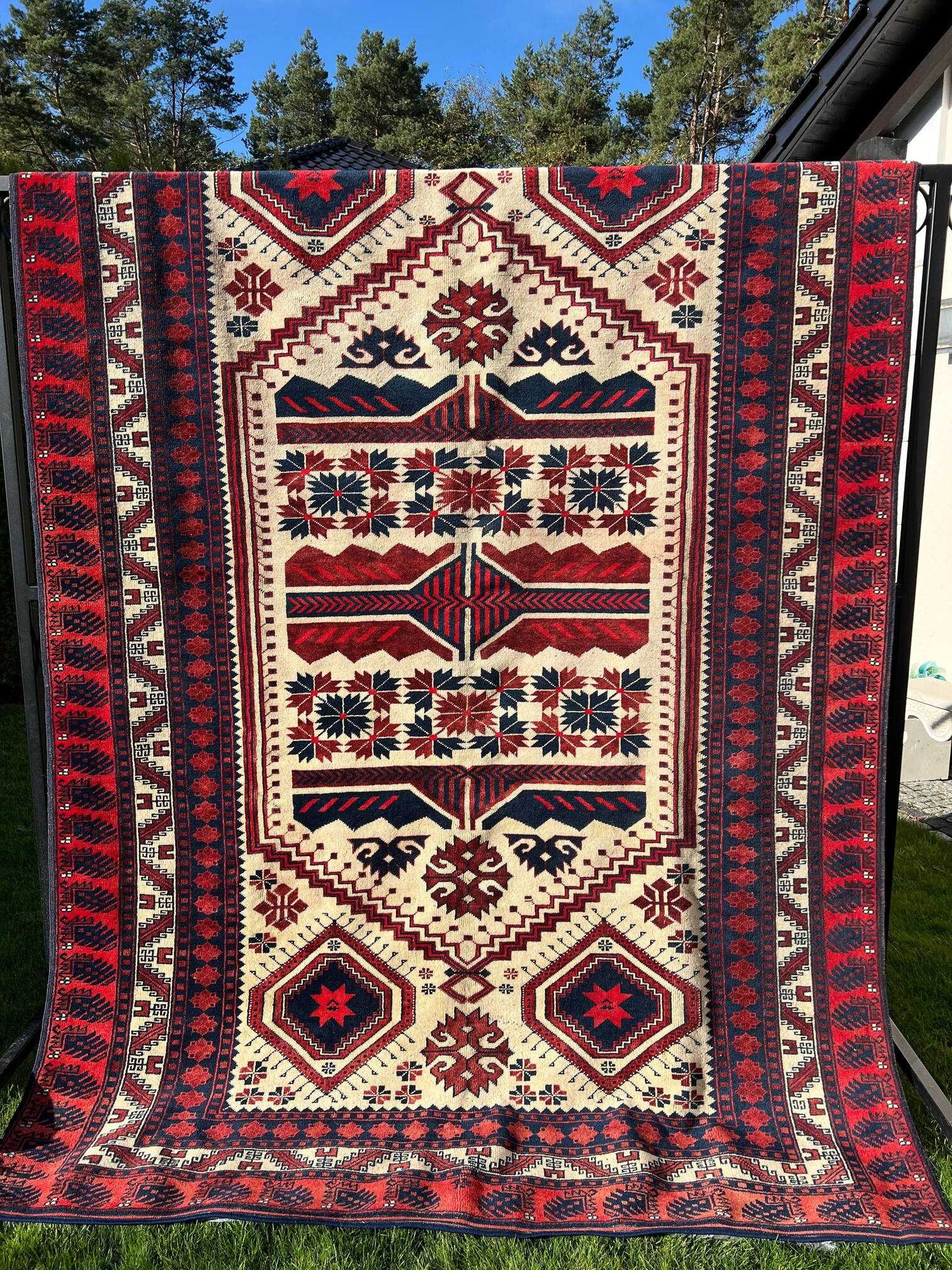 90 letni dywan vintage KAZAK 295x198 galeria 9 tys