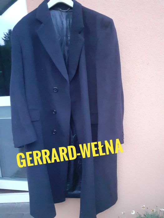 Gerrard płaszcz męski długi wełna-XL  XXL