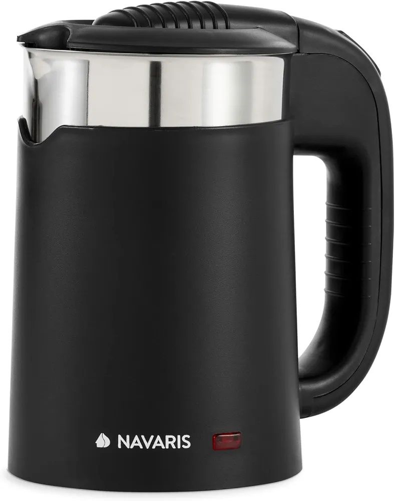Navaris mini czajnik elektryczny podróżny  0,5l 2 kubki czarny