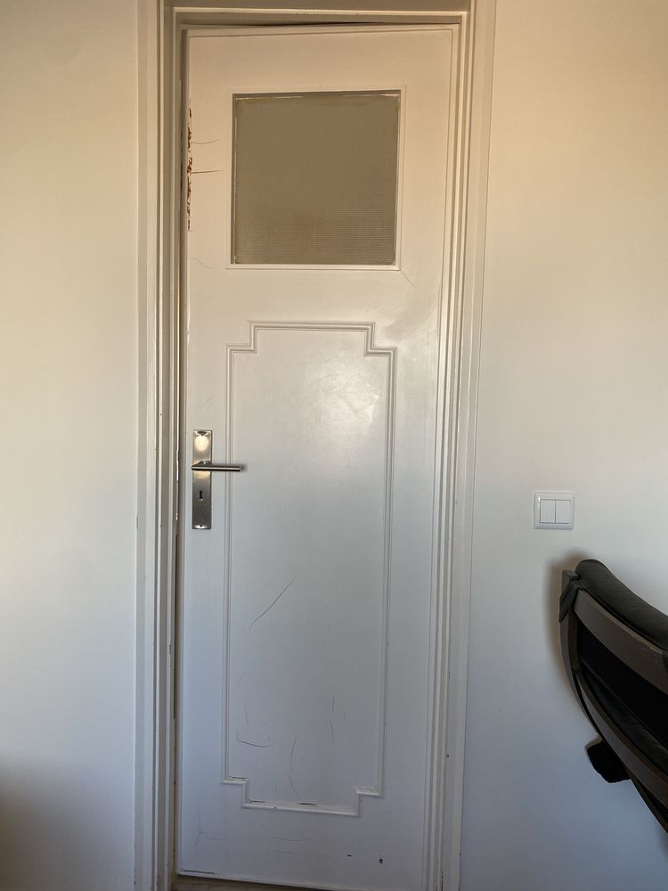 9 portas madeira maciça lacadas branco
