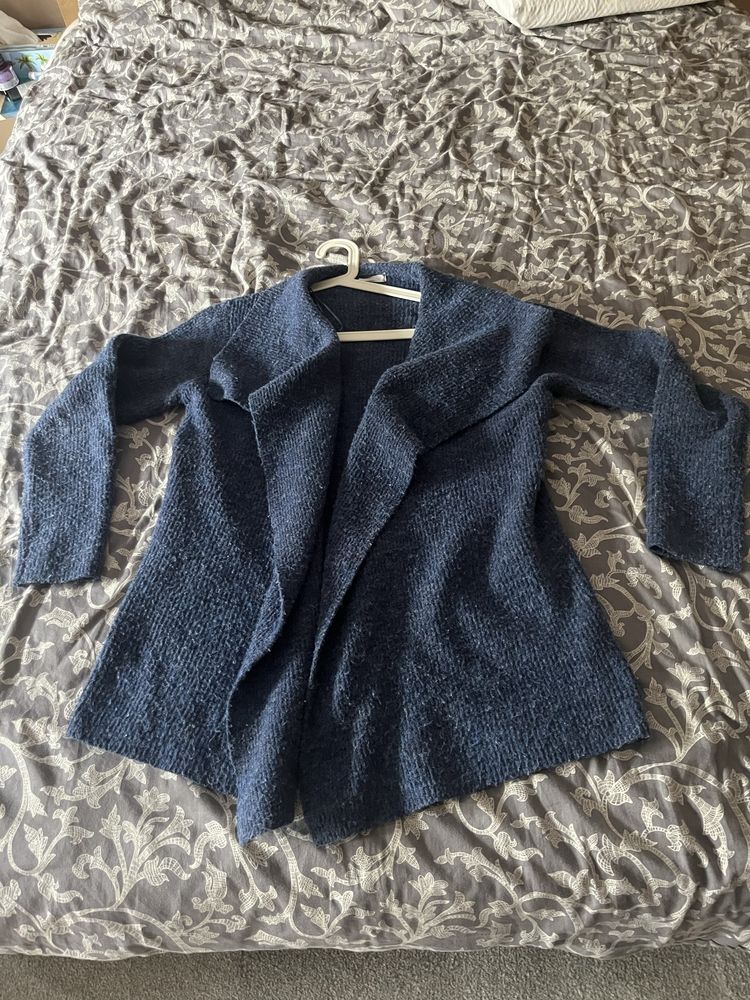 Sweter damski narzuta narzutka kardigan ciepły reserved rozmiar L
