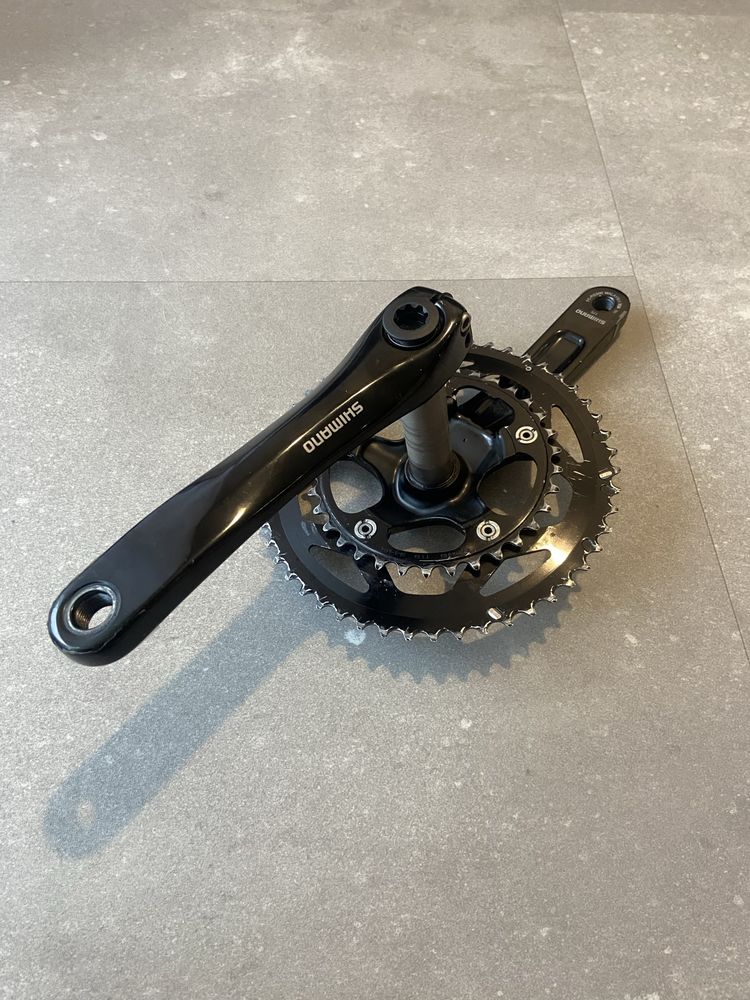 Mechanizm korbowy Shimano FC-RS500, zębatki 50-34t 175mm