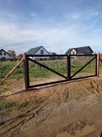 ogrodzenia tymczasowe budowlane leśne stemple słupki