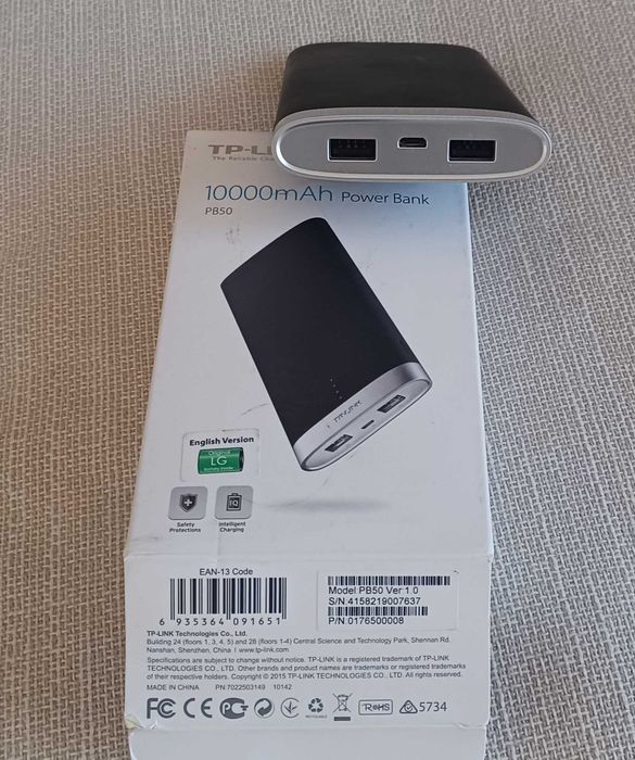 carregador novo Power Bank, p TM e outros dispositivos