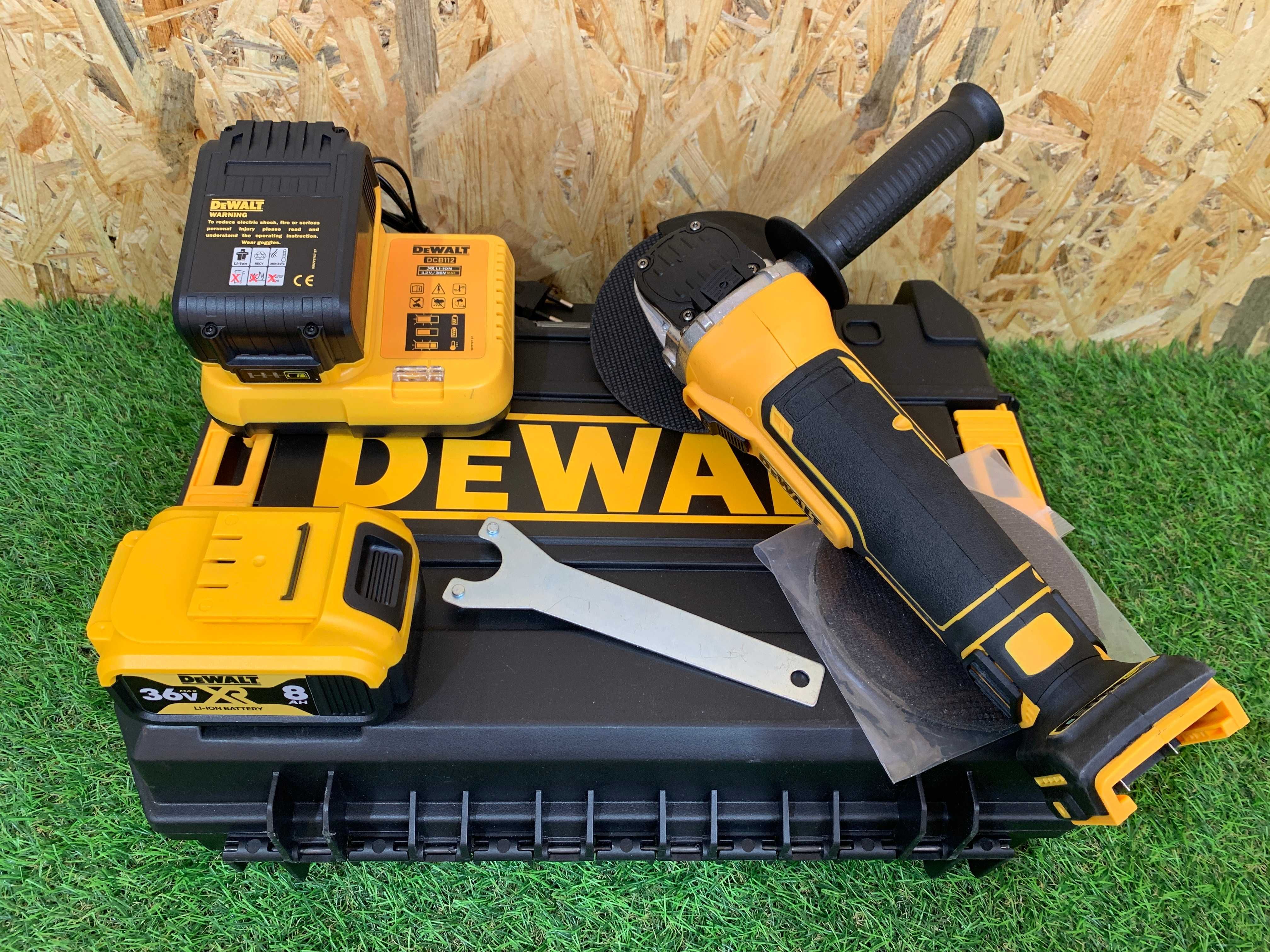 Акумуляторна болгарка DeWALT DCG405P2 36V8A Болгарка Девольт 8 ампер