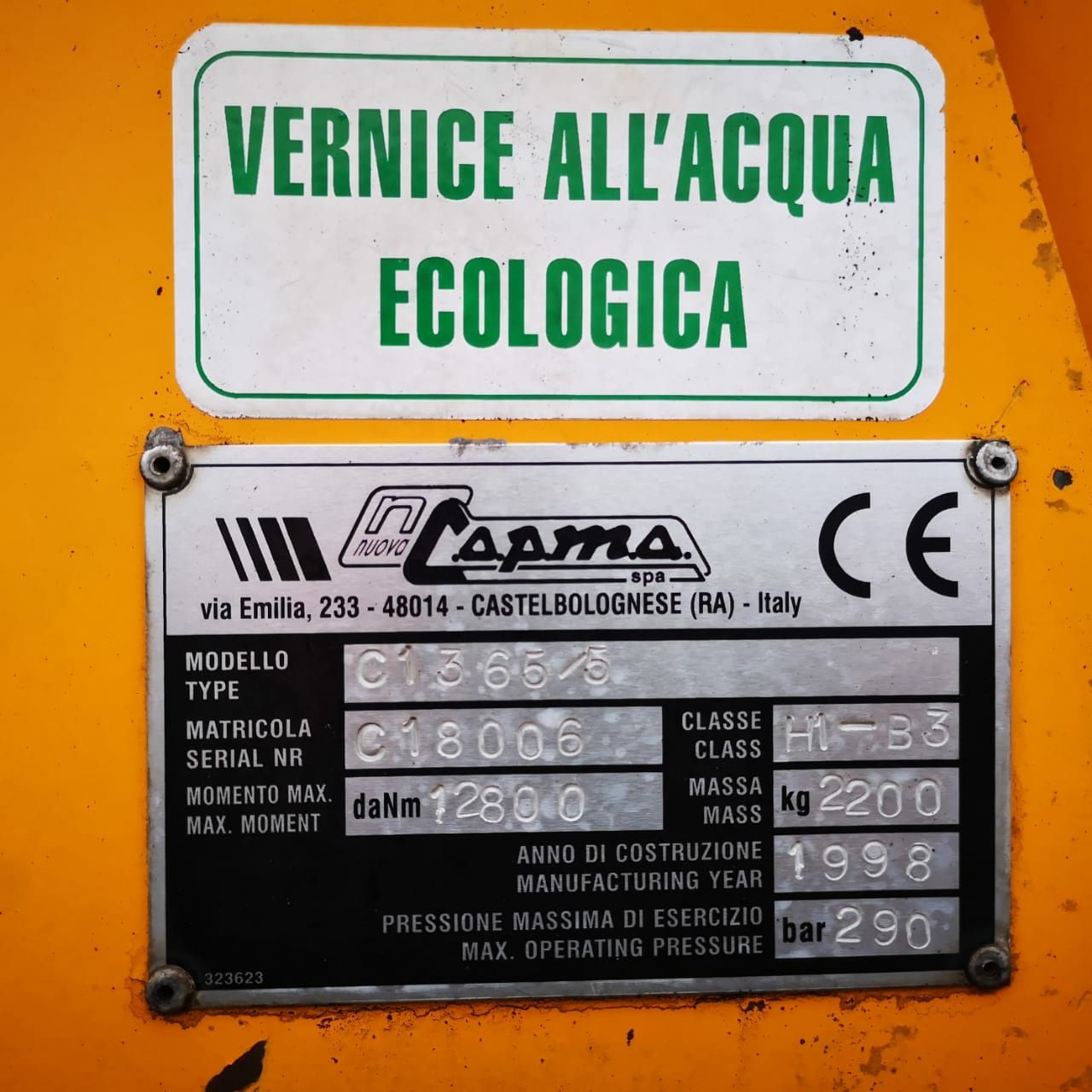 Кран маніпулятор манипулятор Copma 1365/5 Palfinger Hiab Fassi Pm Atla