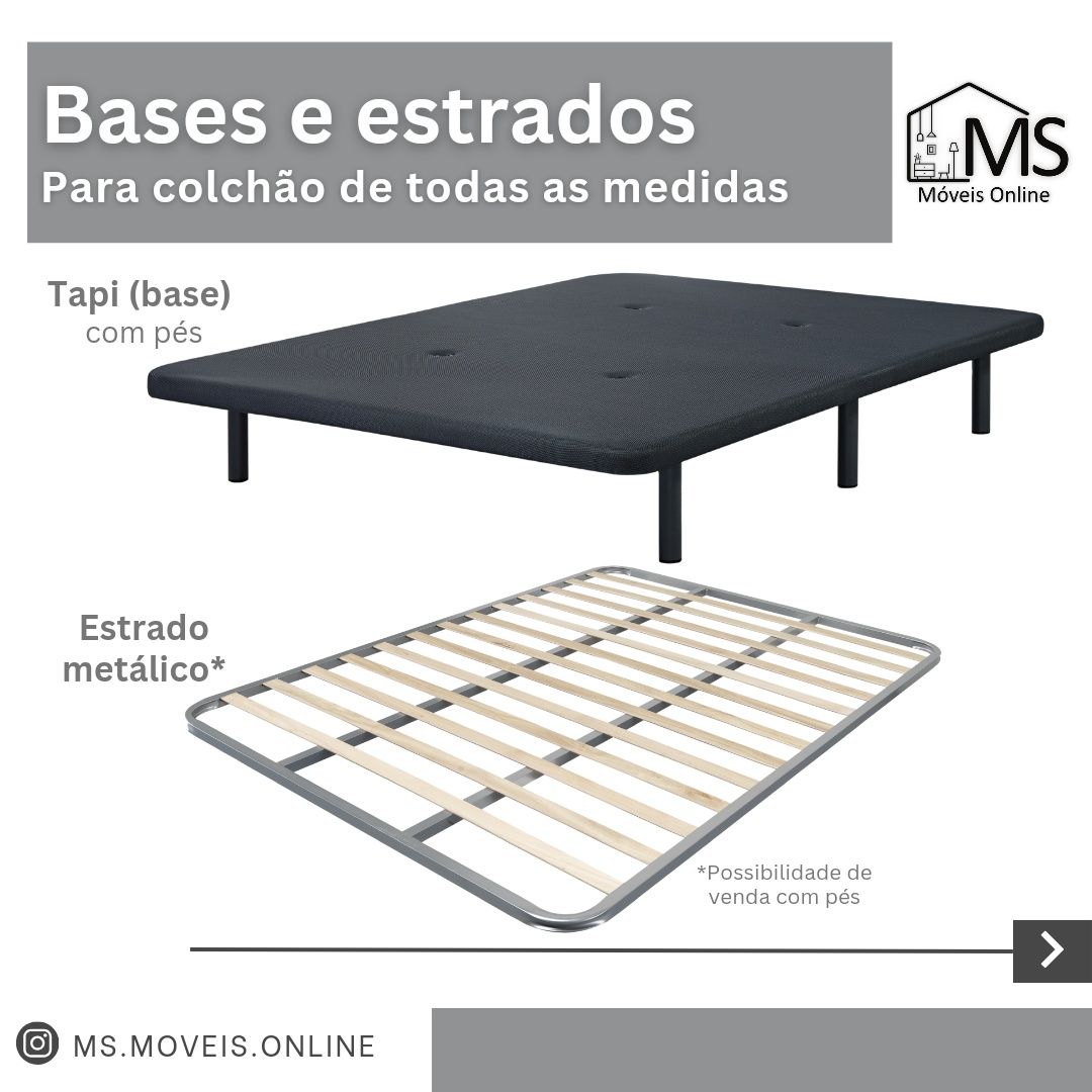 Estrados com pés e Bases para colchão - NOVOS desde 115€