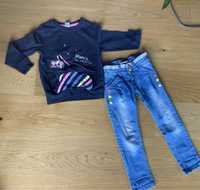 Bluza i spodnie jeansowe-komplet