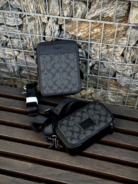 Месенджер-сумка COACH | Шкіряний | Гарантія 2025