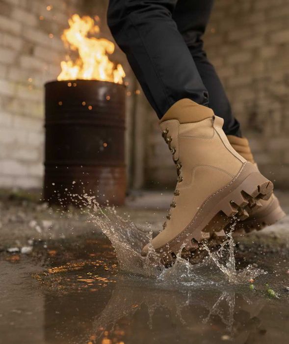Тактичні Зимові берці з натуральної шкіри trinidat кайот ботинки
